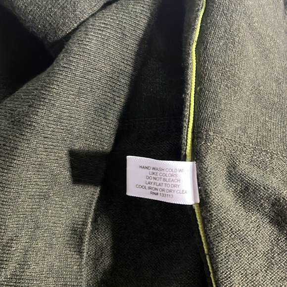 NEW Lisa Todd Cotton/Cashmere Knit Long Sleeve Zipper Hem Sweater Green Size M - Picture 8 of 8